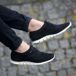 Cole Haan Black Suede Zerogrand Oxford